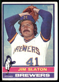 1976 TOPPS JIM SLATON . MILWAUKEE BREWERS #163