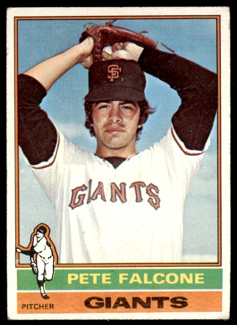 1976 TOPPS PETE FALCONE ROOKIE . SAN FRANCISCO GIANTS #524