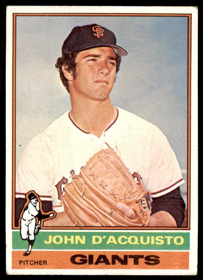 1976 TOPPS JOHN D'ACQUISTO . SAN FRANCISCO GIANTS #628
