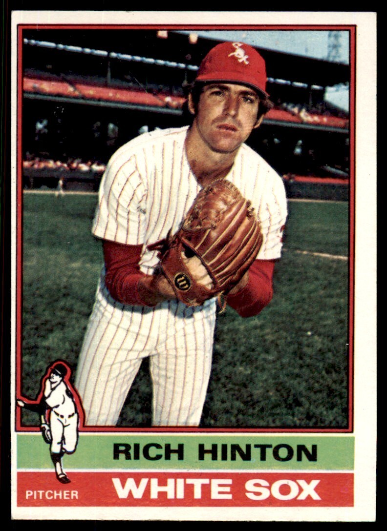 1976 TOPPS RICH HINTON . CHICAGO WHITE SOX #607