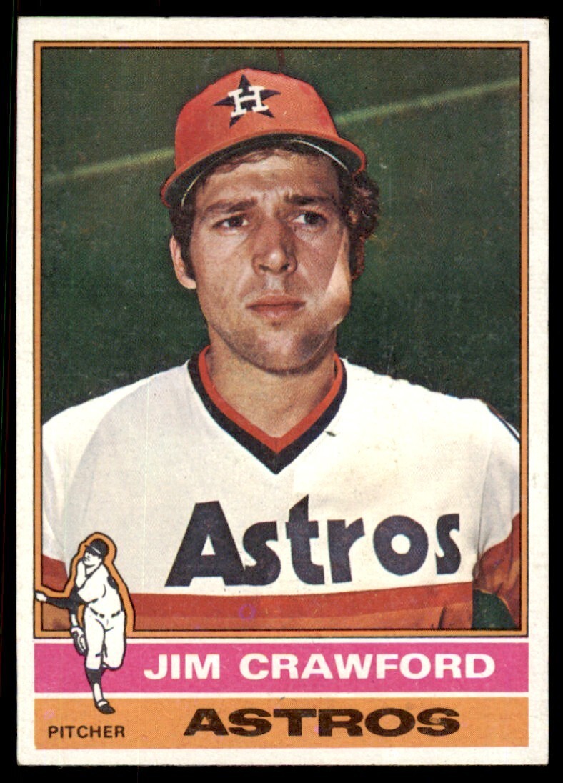 1976 TOPPS JIM CRAWFORD . HOUSTON ASTROS #428