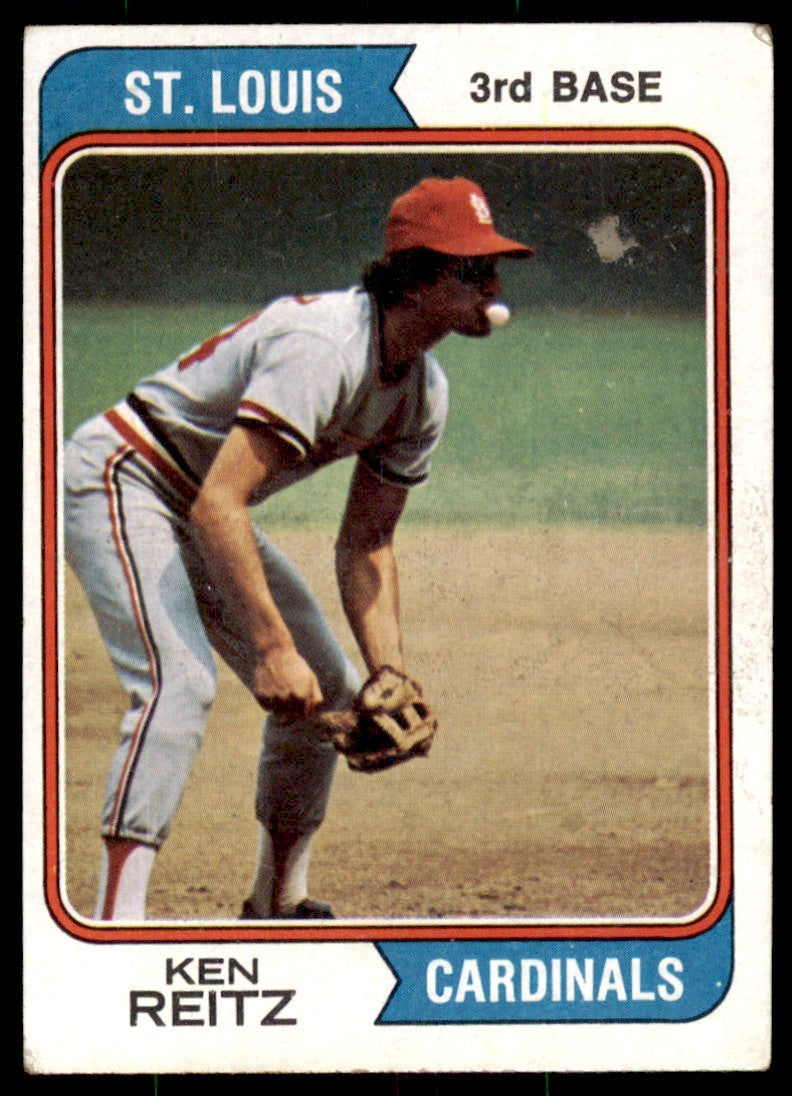 1974 TOPPS KEN REITZ . ST. LOUIS CARDINALS #372