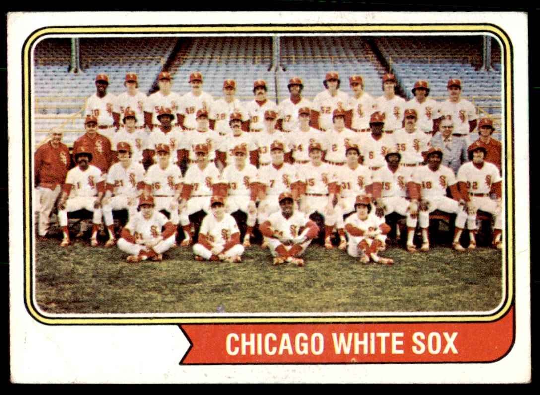 1974 TOPPS WHITE SOX TEAM RECORDS . CHICAGO WHITE SOX #416