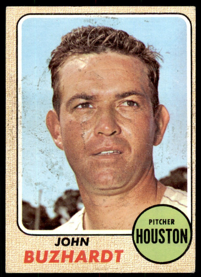 1968 TOPPS JOHN BUZHARDT . HOUSTON ASTROS #403