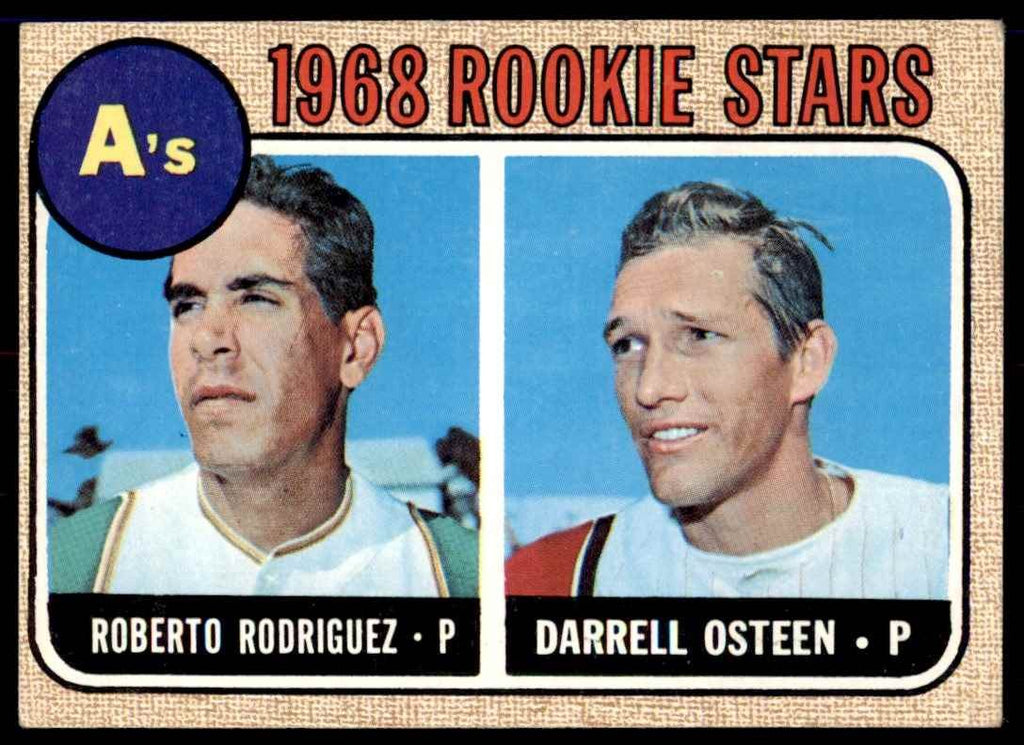 1968 TOPPS ROBERTO RODRIGUEZ/DARRELL OSTEEN ROOKIE . 1968 ROOKIE STARS #199