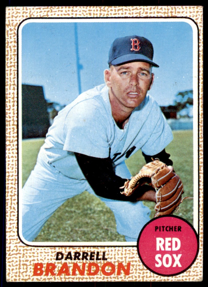 1968 TOPPS DARRELL BRANDON . BOSTON RED SOX #26