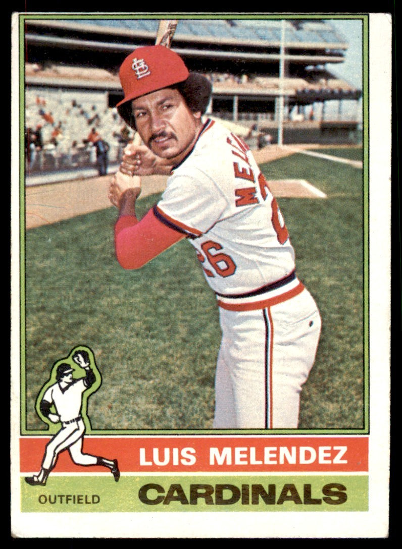 1976 TOPPS LUIS MELENDEZ . ST. LOUIS CARDINALS #399