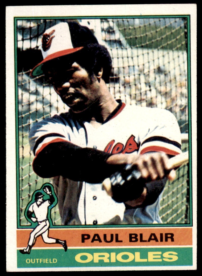 1976 TOPPS PAUL BLAIR . BALTIMORE ORIOLES #473