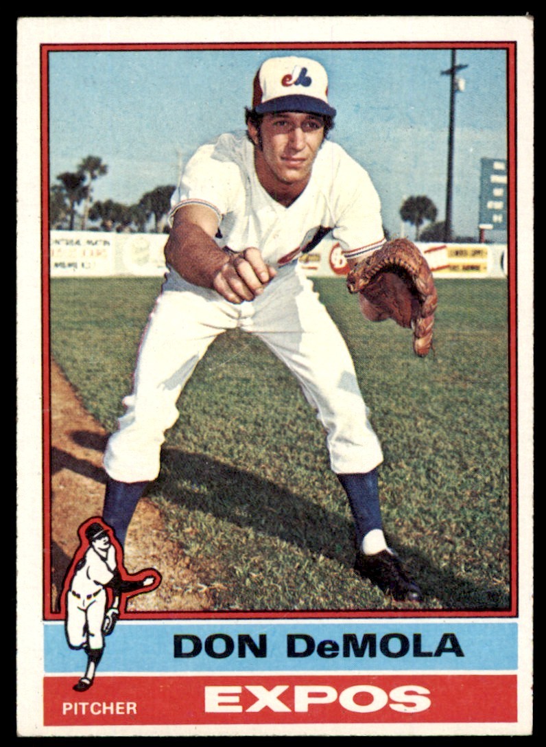 1976 TOPPS DON DEMOLA . MONTREAL EXPOS #571