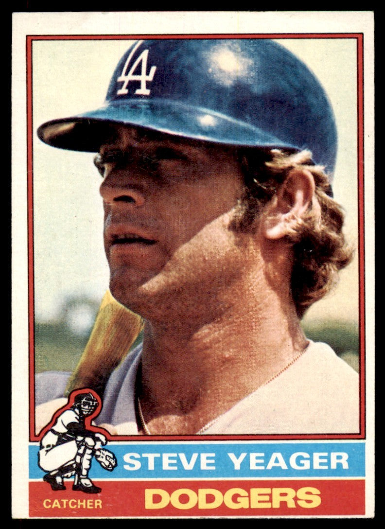 1976 TOPPS STEVE YEAGER . LOS ANGELES DODGERS #515