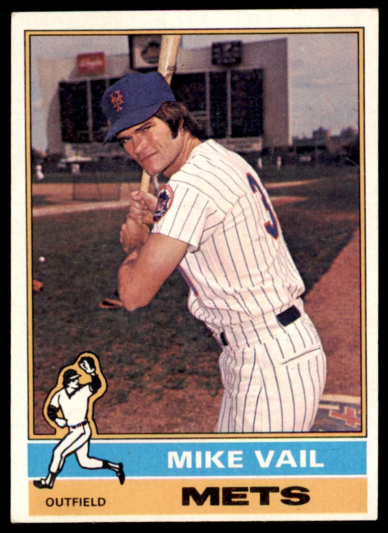 1976 TOPPS MIKE VAIL ROOKIE . NEW YORK METS #655