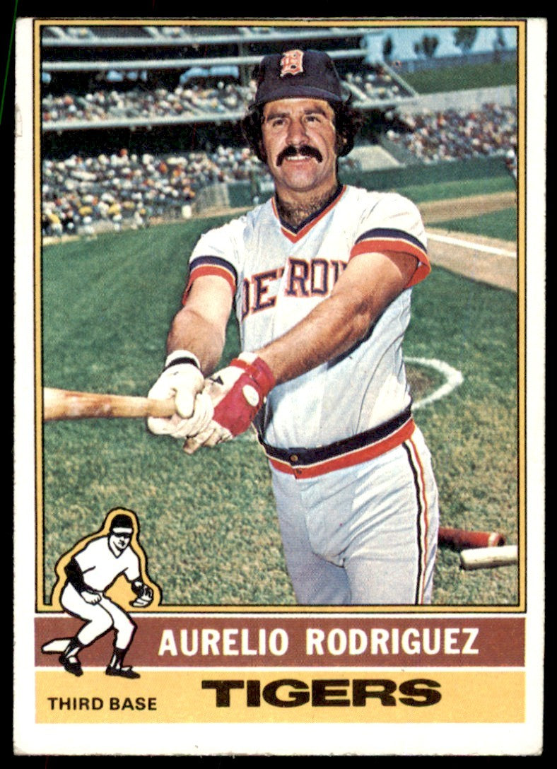 1976 TOPPS AURELIO RODRIGUEZ . DETROIT TIGERS #267
