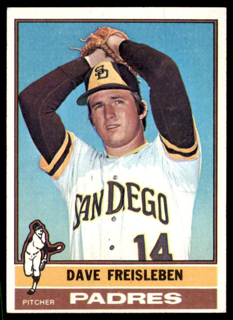 1976 TOPPS DAVE FREISLEBEN . SAN DIEGO PADRES #217