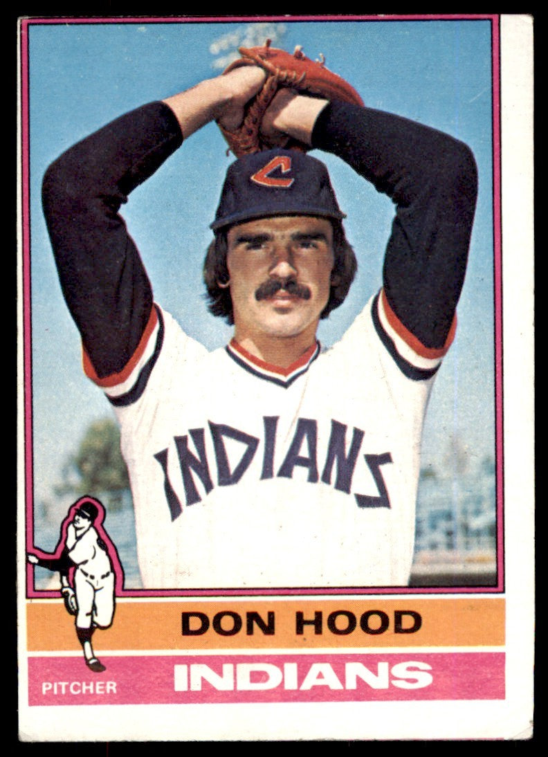 1976 TOPPS DON HOOD . CLEVELAND INDIANS #132