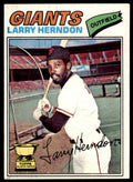 1977 TOPPS LARRY HERNDON ROOKIE . SAN FRANCISCO GIANTS #397