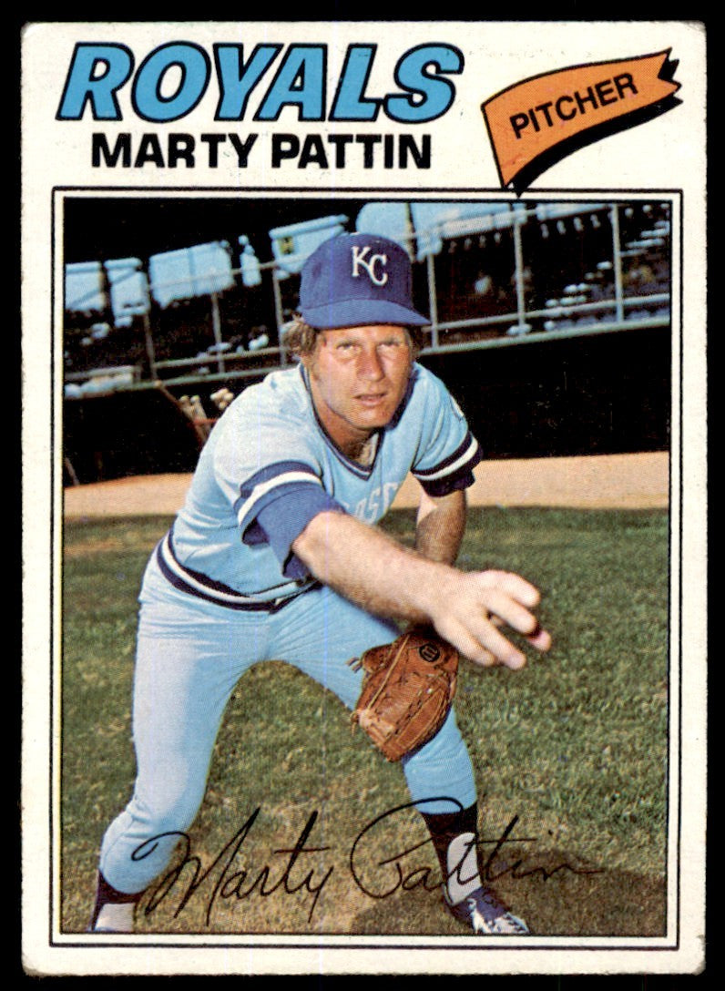 1977 TOPPS MARTY PATTIN . KANSAS CITY ROYALS #658