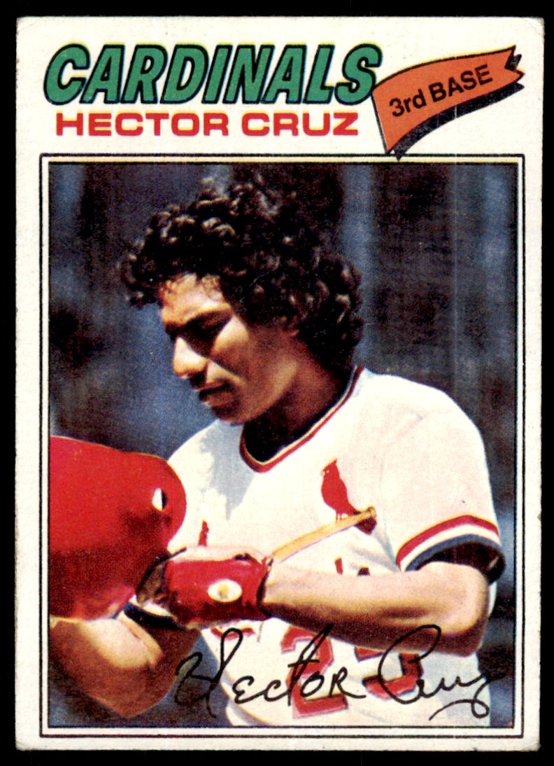 1977 TOPPS HECTOR CRUZ . ST. LOUIS CARDINALS #624