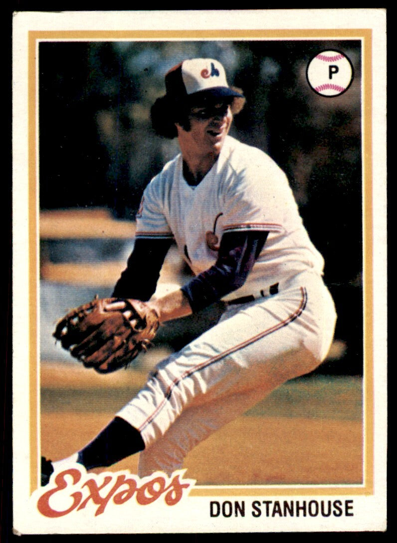 1978 TOPPS DON STANHOUSE . MONTREAL EXPOS #629