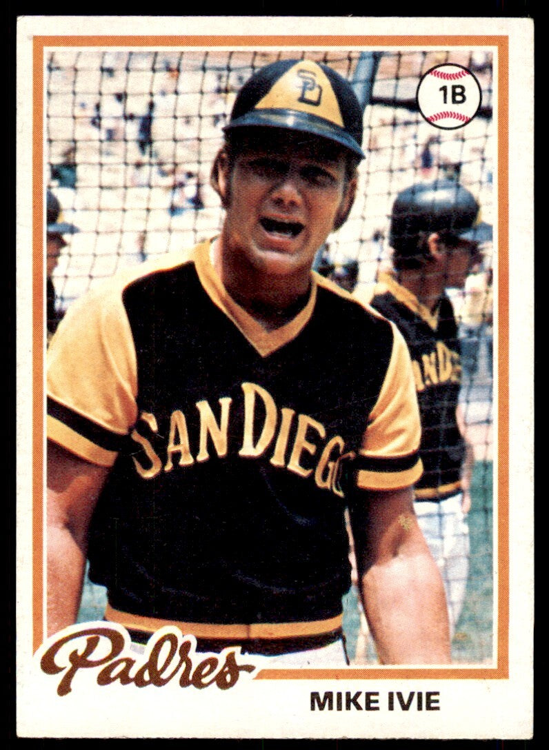 1978 TOPPS MIKE IVIE . SAN DIEGO PADRES #445