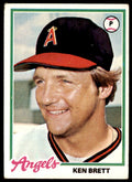 1978 TOPPS KEN BRETT . CALIFORNIA ANGELS #682