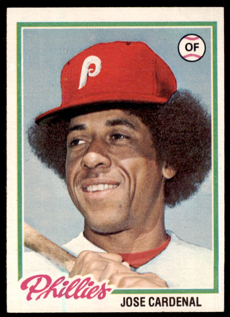 1978 TOPPS JOSE CARDENAL . PHILADELPHIA PHILLIES #210