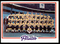 1978 TOPPS PIRATES TEAM CHECKLIST . PITTSBURGH PIRATES #606