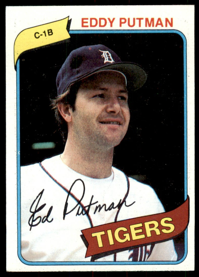 1980 TOPPS EDDY PUTMAN ROOKIE . DETROIT TIGERS #59