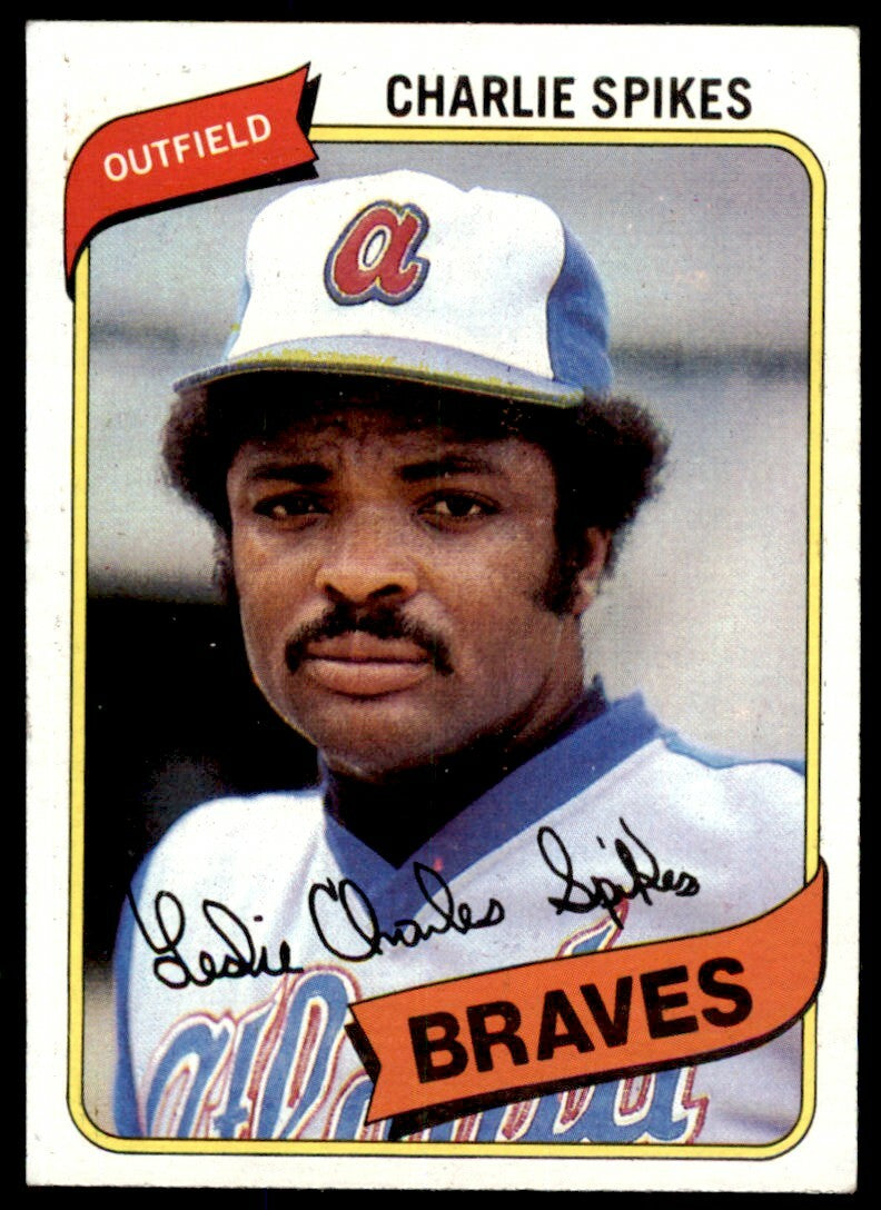 1980 TOPPS CHARLIE SPIKES. ATLANTA BRAVES #294