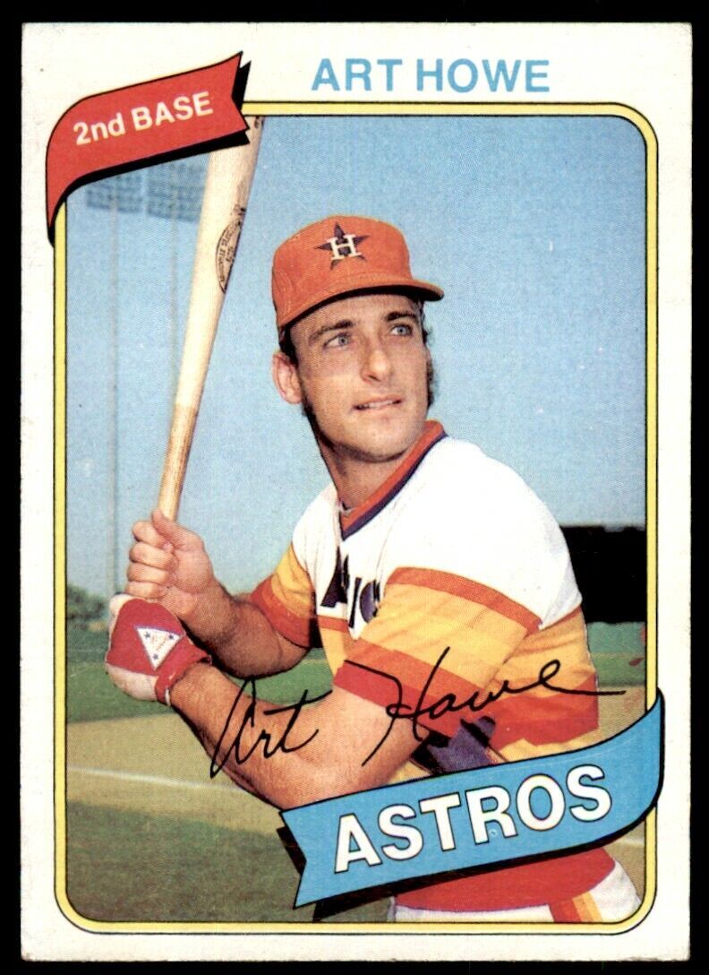 1980 TOPPS ART HOWE . HOUSTON ASTROS #554