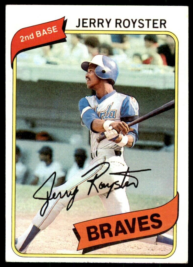 1980 TOPPS JERRY ROYSTER . ATLANTA BRAVES #463