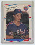 1988 FLEER GREGG JEFFERIES ROOKIE . NEW YORK METS #137