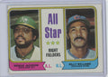 1974 TOPPS ALL-STAR RIGHT FIELDERS - REGGIE JACKSON/BILLY WILLIAMS . OAKLAND