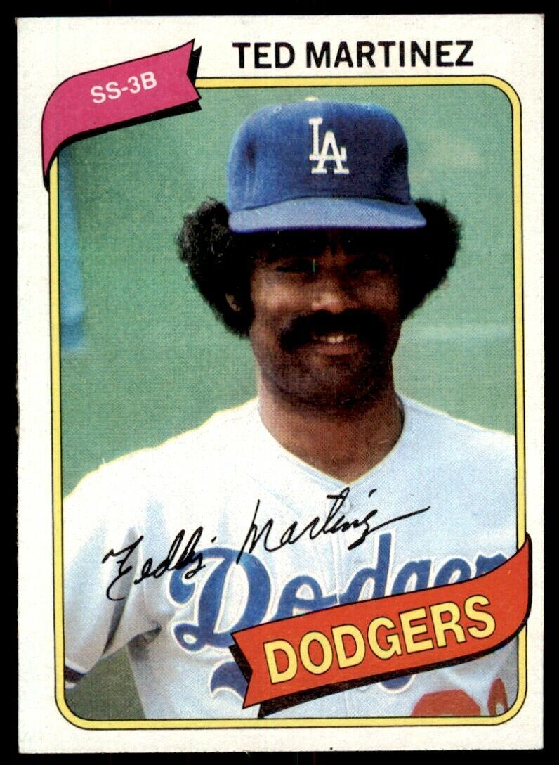 1980 TOPPS TED MARTINEZ . LOS ANGELES DODGERS #191