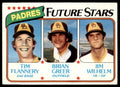 1980 TOPPS PADRES FUTURE STARS - TIM FLANNERY/BRIAN GREER/JIM WILHELM ROOKIE .
