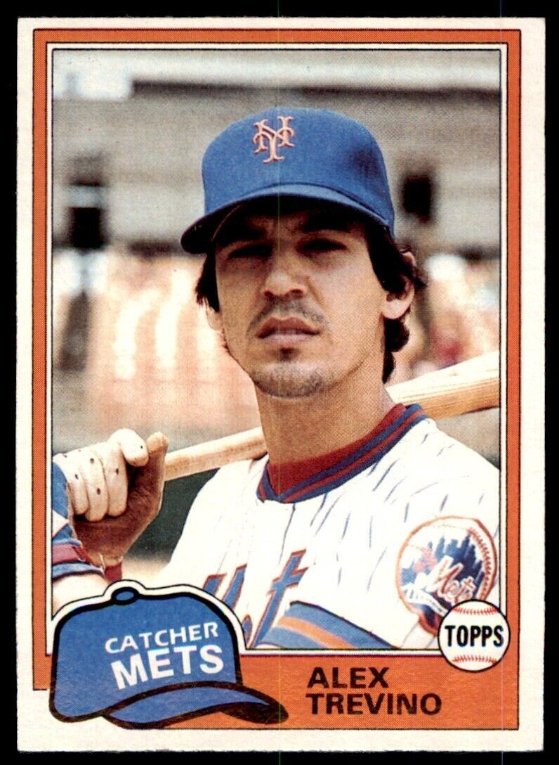 1981 TOPPS ALEX TREVINO . NEW YORK METS #23