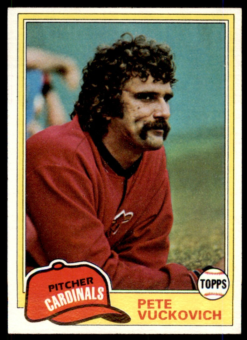 1981 TOPPS PETE VUCKOVICH . ST. LOUIS CARDINALS #193