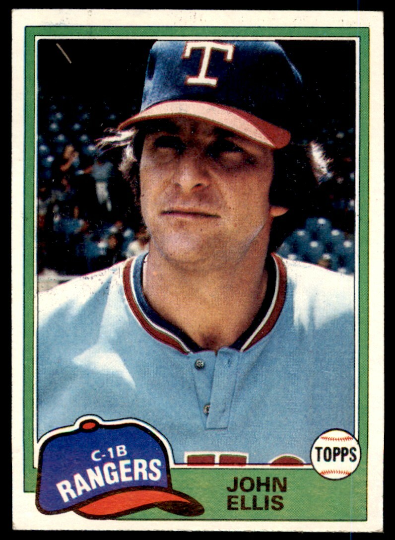 1981 TOPPS JOHN ELLIS . TEXAS RANGERS #339