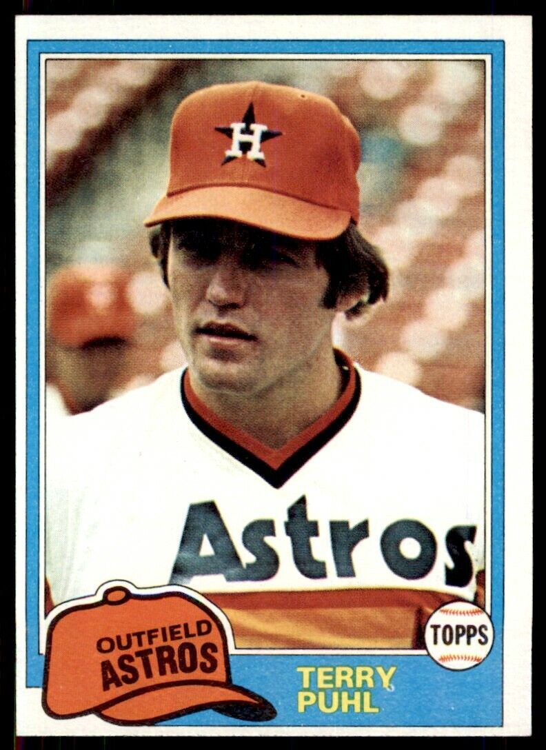 1981 TOPPS TERRY PUHL . HOUSTON ASTROS #411