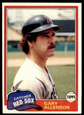 1981 TOPPS GARY ALLENSON . BOSTON RED SOX #128