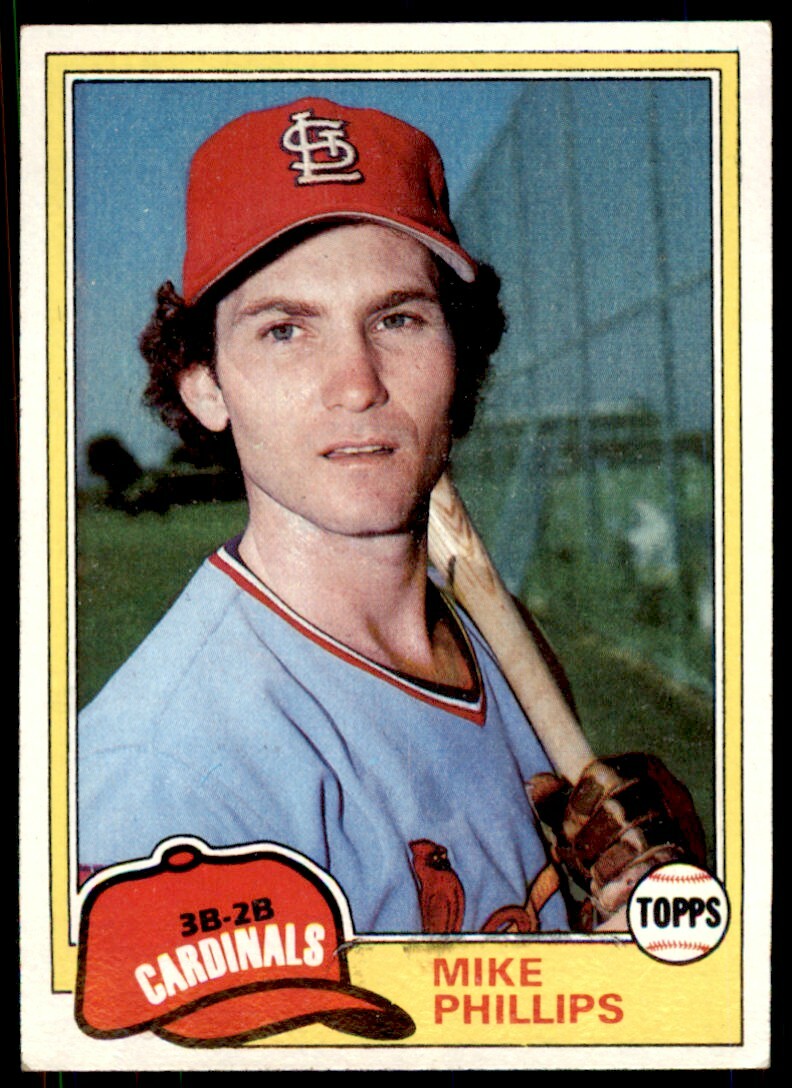 1981 TOPPS MIKE PHILLIPS . ST. LOUIS CARDINALS #113