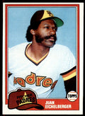 1981 TOPPS JUAN EICHELBERGER ROOKIE . SAN DIEGO PADRES #478