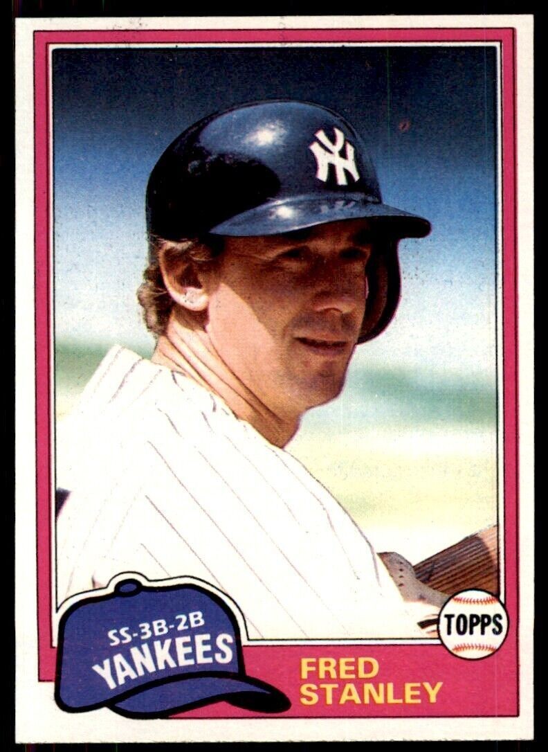 1981 TOPPS FRED STANLEY . NEW YORK YANKEES #281
