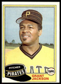 1981 TOPPS GRANT JACKSON . PITTSBURGH PIRATES #518