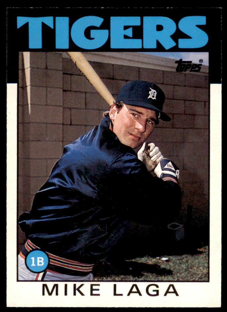 1986 TOPPS TRADED MIKE LAGA DETROIT TIGERS #59T