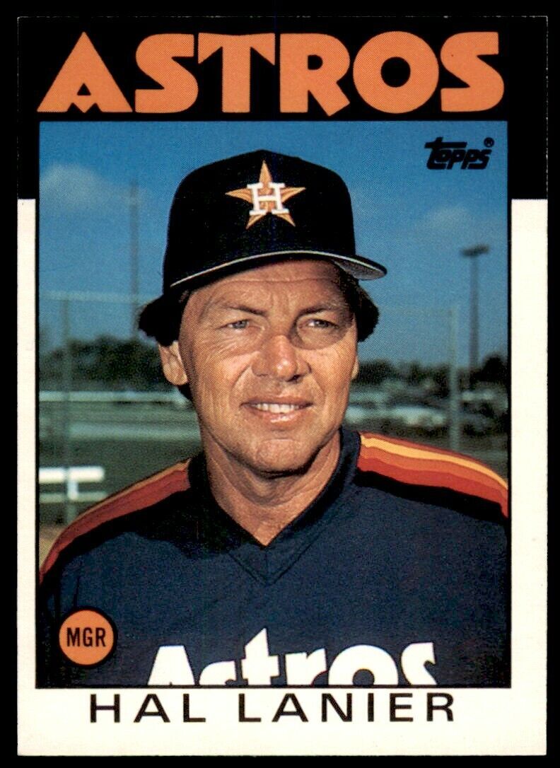 1986 TOPPS TRADED HAL LANIER . HOUSTON ASTROS #60T