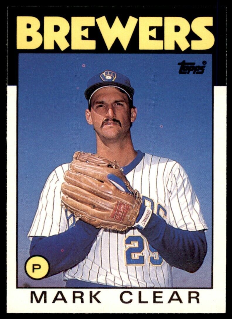 1986 TOPPS TRADED MARK CLEAR . MILWAUKEE BREWERS #25T