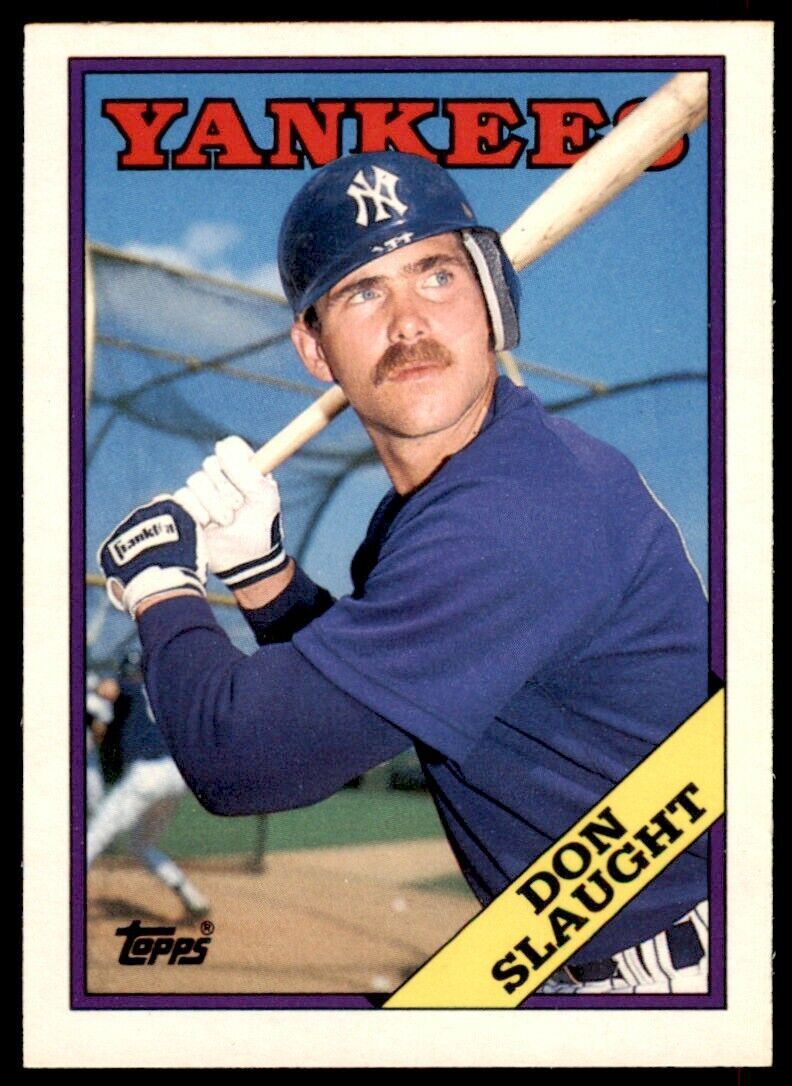 1988 TOPPS TRADED DON SLAUGHT . NEW YORK YANKEES #108T