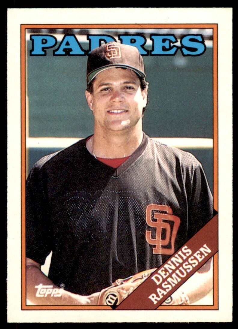1988 TOPPS TRADED DENNIS RASMUSSEN . SAN DIEGO PADRES #91T