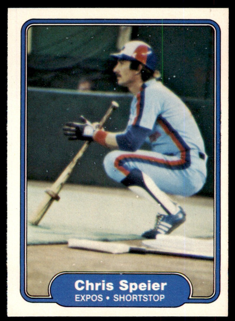 1982 FLEER CHRIS SPEIER . MONTREAL EXPOS #209