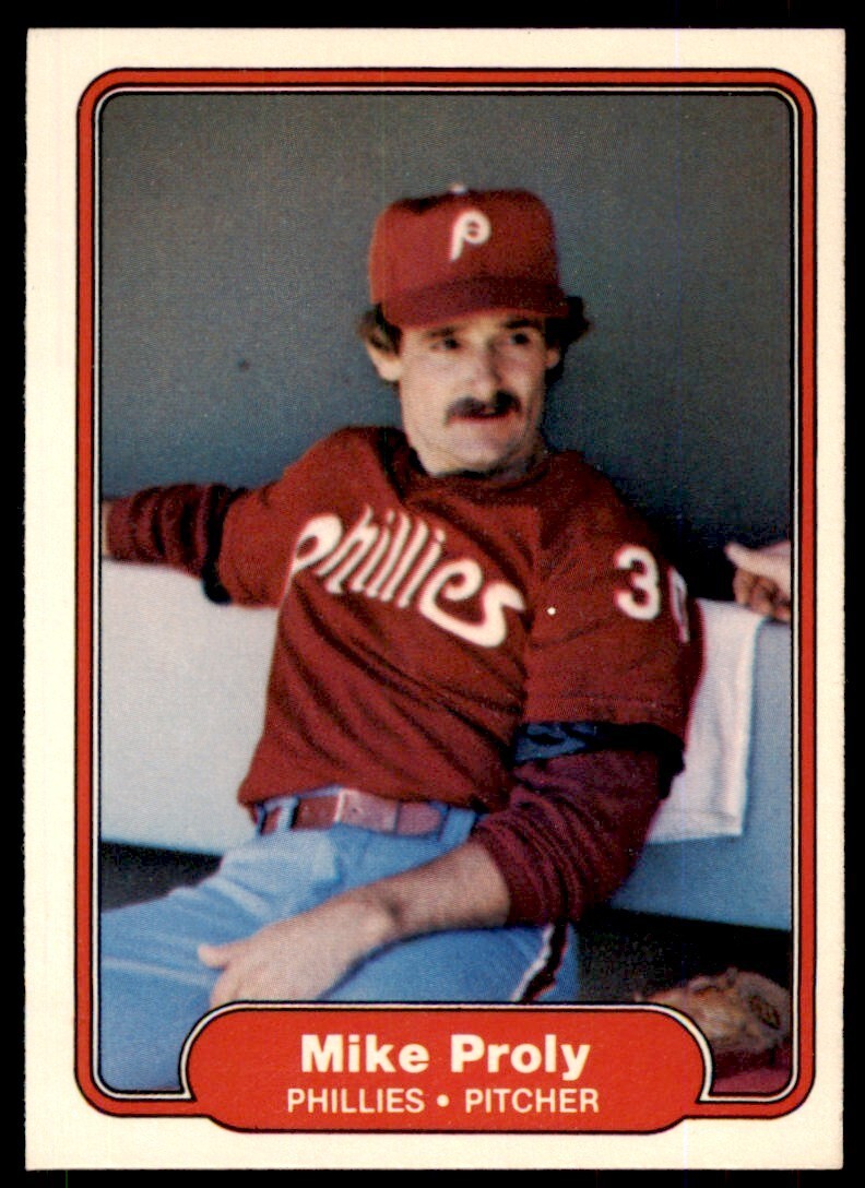 1982 FLEER MIKE PROLY . PHILADELPHIA PHILLIES #254